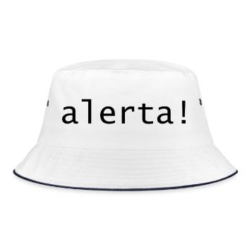 Alerta! - Bucket Hat - Weiß/Navy - Vorne