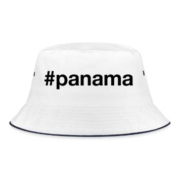 PANAMA Hashtag - Bucket Hat - white/navy - Front