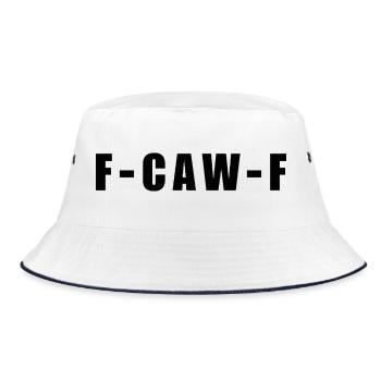 F-CAW-F - Bucket Hat - white/navy - Front