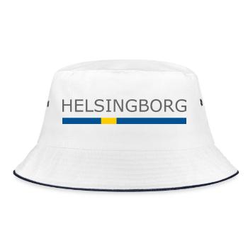 Sweden Flag - Helsingborg - Sverige - Schweden - Bucket Hat - white/navy - Front