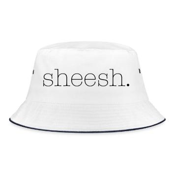 shizz  - Bucket Hat - white/navy - Front