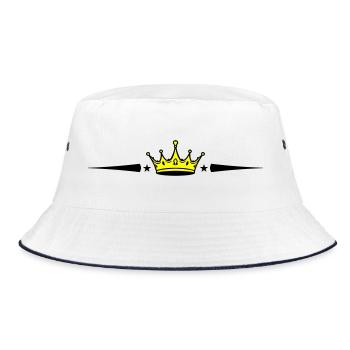 Crown Element - Bucket Hat - white/navy - Front