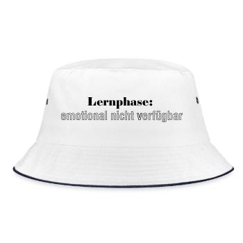 Learning phase: emotionally unavailable - Bucket Hat - white/navy - Front