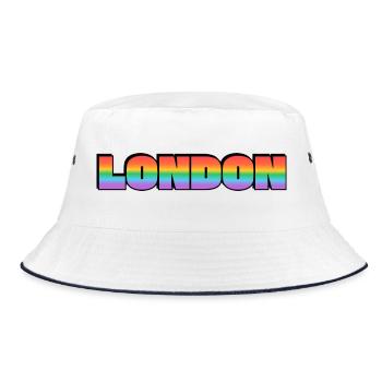 London LGBTQ Rainbow - Bob - blanc/marine - Devant