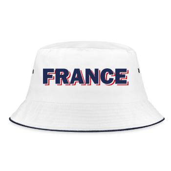 France - Bucket Hat - white/navy - Front