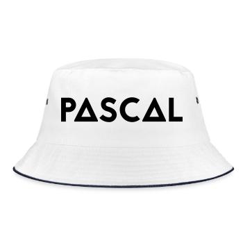 Prénom Pascal - Bob - blanc/marine - Devant