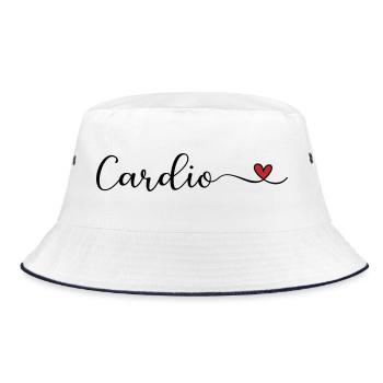 Cardio avec un cœur - Bob - blanc/marine - Devant