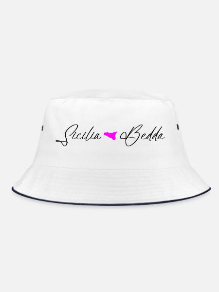 sicilia_bedda - Bucket Hat - Weiß/Navy