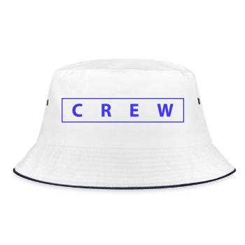 crew_01- - Bucket Hat - Weiß/Navy - Vorne
