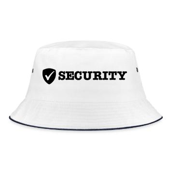 security - Bucket Hat - white/navy - Front