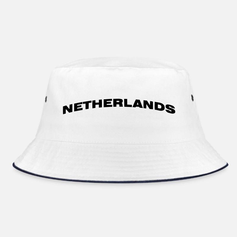 Niederlande - Bucket Hat - Weiß/Navy
