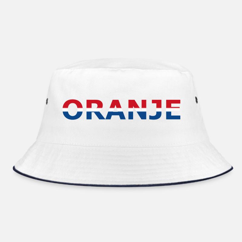 Orange en rouge, blanc, bleu Bob