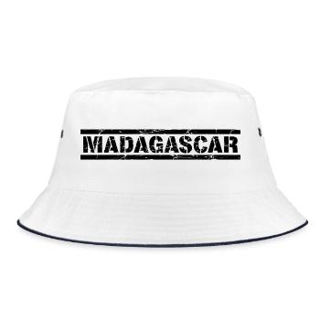 Madagascar - Bucket Hat - white/navy - Front