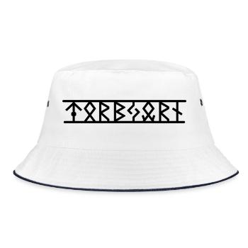 Torbjörn - Bucket Hat - white/navy - Front
