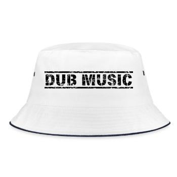 Dub Music - Bucket Hat - white/navy - Front