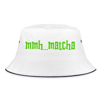 J’ADORE LE MATCHA - Bob - blanc/marine - Devant