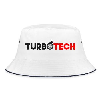 Turbotech - Red & Black Turbo-Charger - Bucket Hat - white/navy - Front