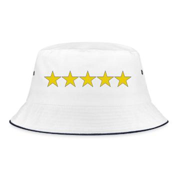 Chase Stars/Wanted Level - Bucket Hat - white/navy - Front