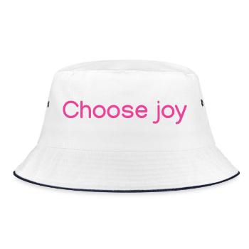 Choisissez la joie Rose - Bob - blanc/marine - Devant