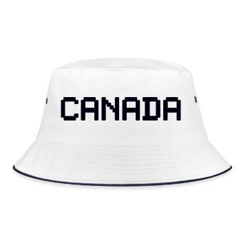 CANADA - Bucket Hat - Weiß/Navy - Vorne