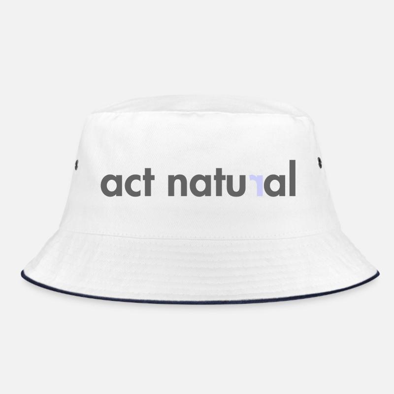 Abstract nature pattern in green and blue Bucket Hat
