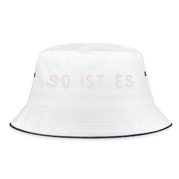 That's right - Bucket Hat - white/navy - Front