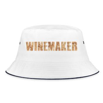 Winemaker - Bucket Hat - white/navy - Front