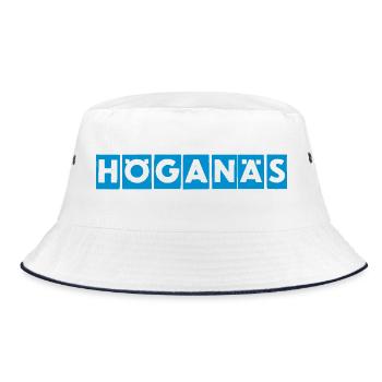 Höganäs Skåne Sky Blue - Bucket Hat - white/navy - Front