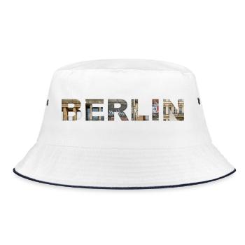 BERLIN – Lettrage architectural urbain - Bob - blanc/marine - Devant