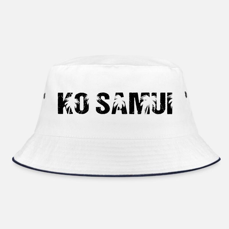Ko Samui Thailand Palm Trees Bucket Hat