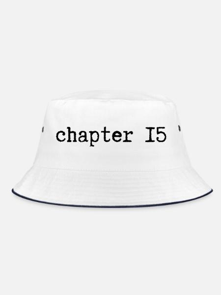 chapter 15 Geburtstag - Bucket Hat - Weiß/Navy