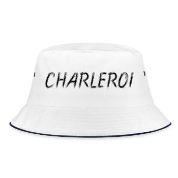 Charleroi Belgium - Brush Stroke City Black - Bob - blanc/marine - Devant