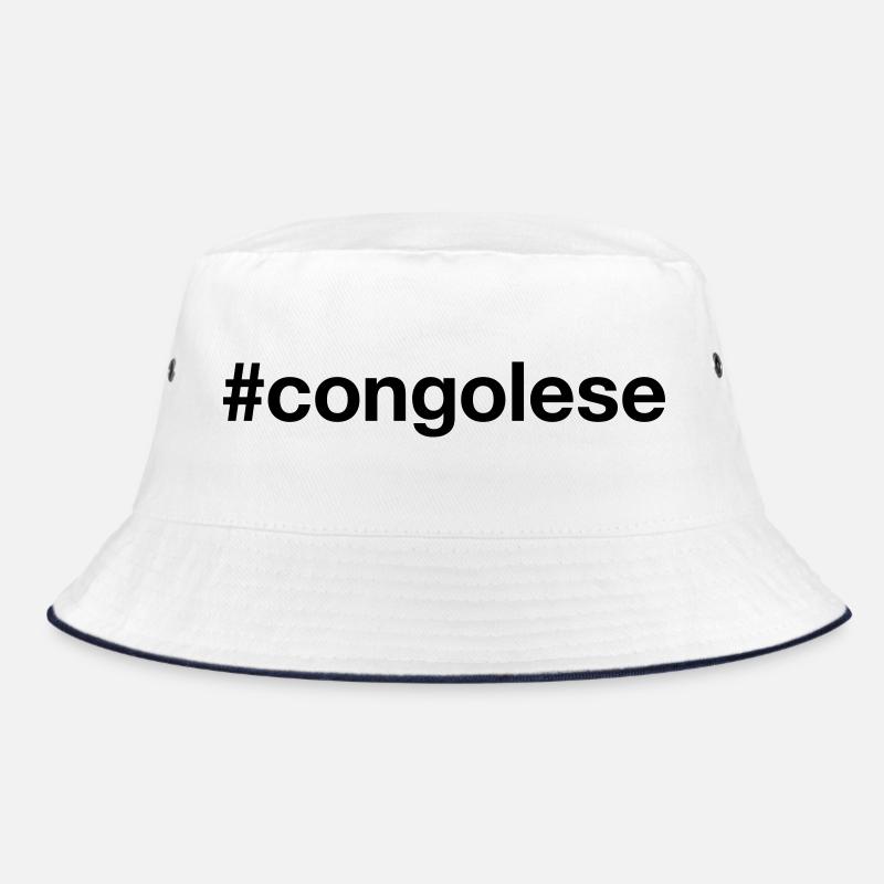 CONGOLESE Hashtag Kongo Congo Bucket Hat