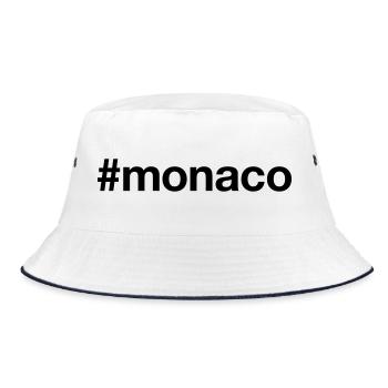 MONACO - Bucket Hat - Weiß/Navy - Vorne