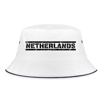 Netherlands - Bucket Hat - white/navy - Front