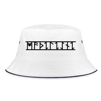 Madeleine - Bucket Hat - white/navy - Front