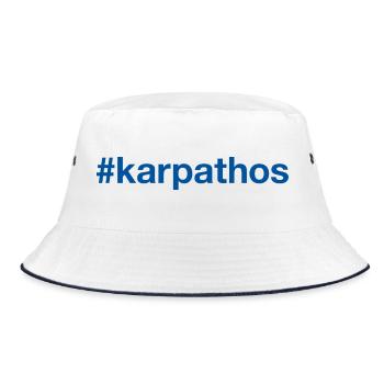 KARPATHOS Grèce Griechenland Hashtag - Bob - blanc/marine - Devant