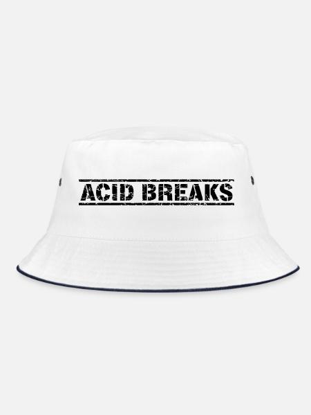 Acid Breaks - Bucket Hat - Weiß/Navy - Vorne