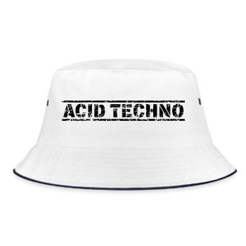 Techno acide - Bob - blanc/marine - Devant