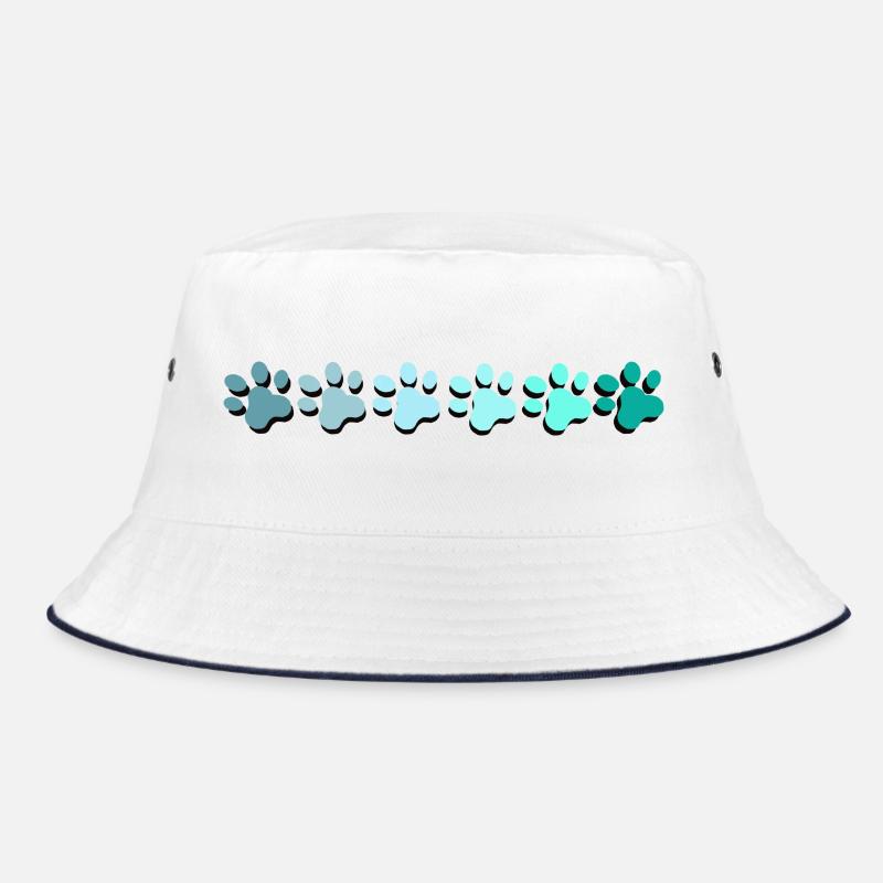 Conception abstraite d’empreinte de patte dans les couleurs de la mer Bob
