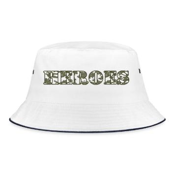 Heroes - Bucket Hat - white/navy - Front