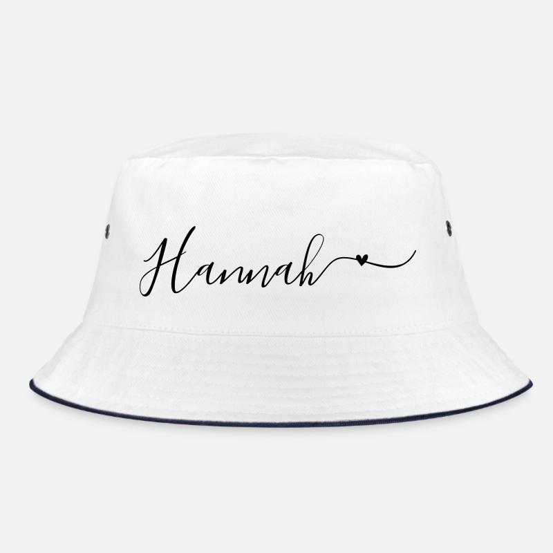 Hannah Surname First Name Decorative Bucket Hat