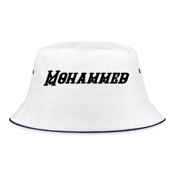 Mohammed - Bucket Hat - white/navy - Front