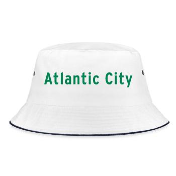 Atlantic City - Bucket Hat - white/navy - Front