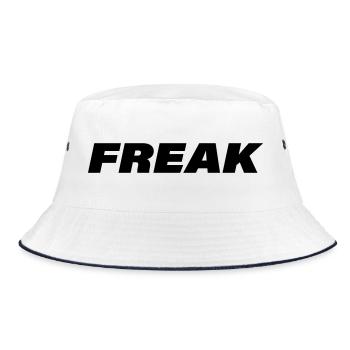 FREAK - Bucket Hat - Weiß/Navy - Vorne