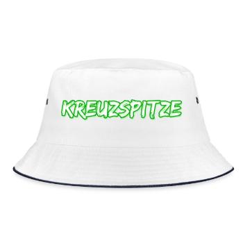 Kreuzspitze as a trekking - Bucket Hat - white/navy - Front