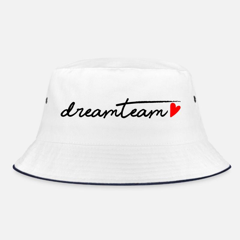 Dreamteam rotem Herz Bucket Hat
