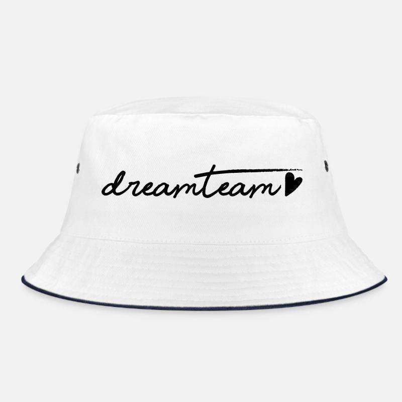 Black Heart Dream Team - Bucket Hat - white/navy