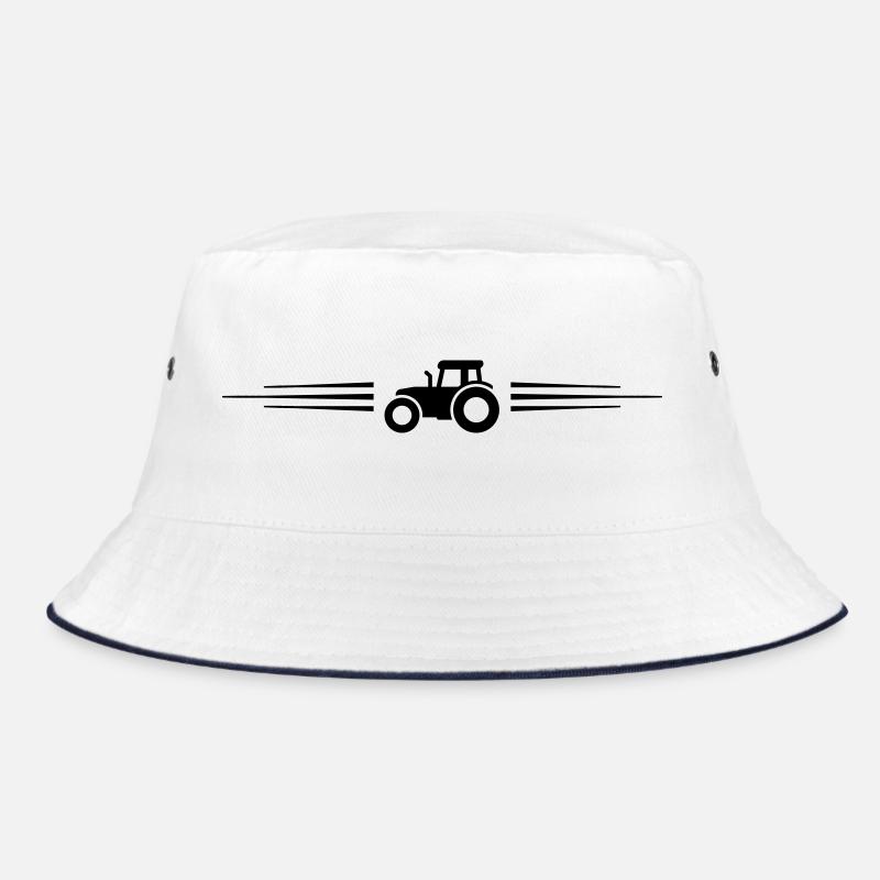 Traktor Symbol Linie Bucket Hat