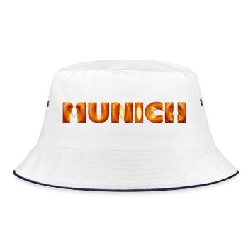 Munich - Bucket Hat - white/navy - Front